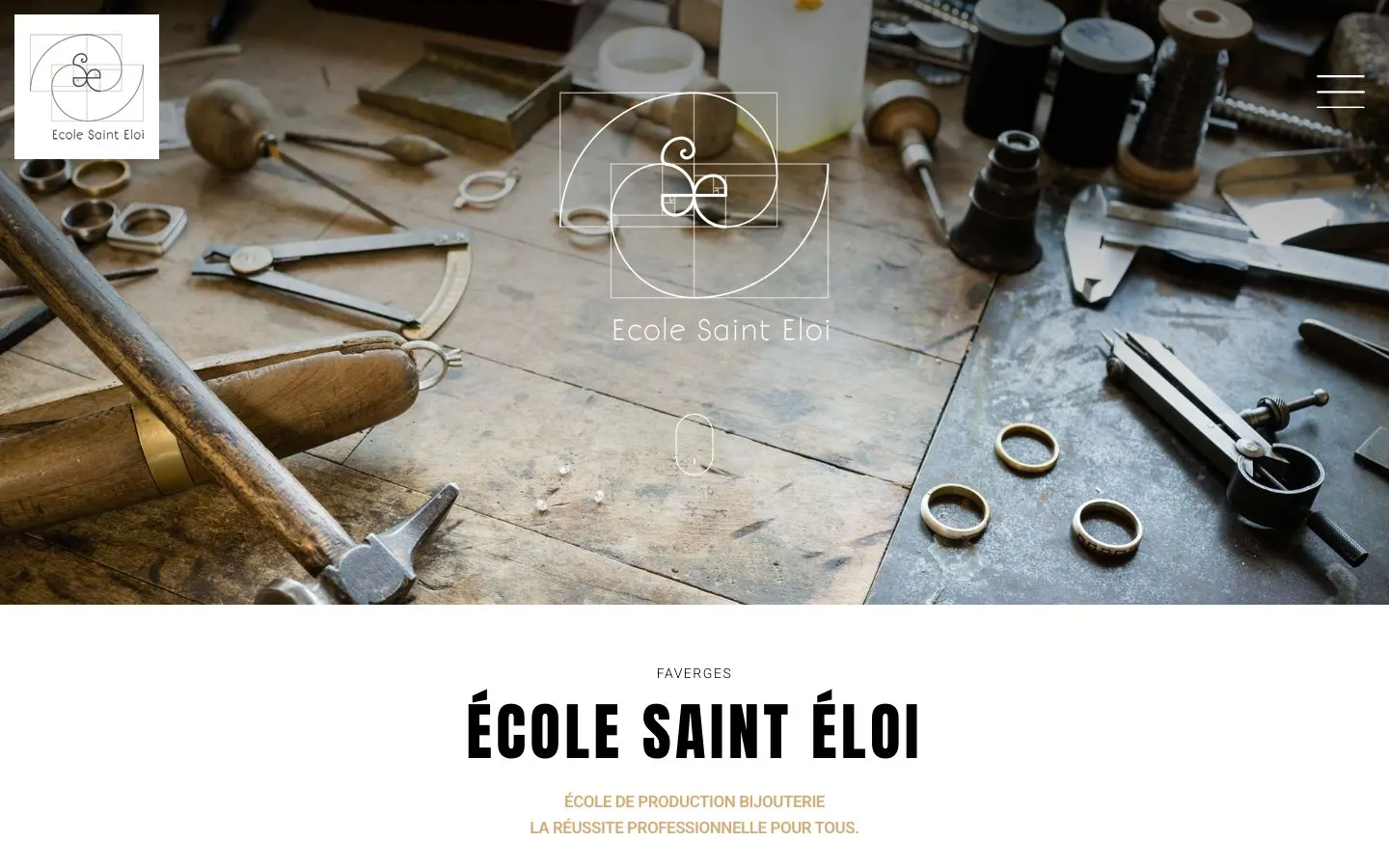 The website of École Saint-Éloi