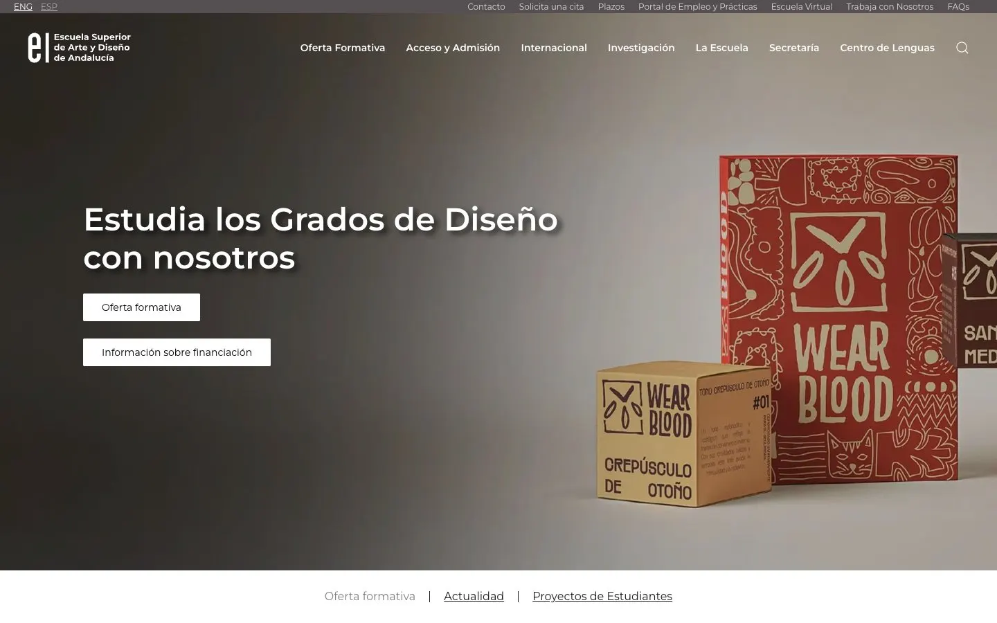 Die Website von ESADA