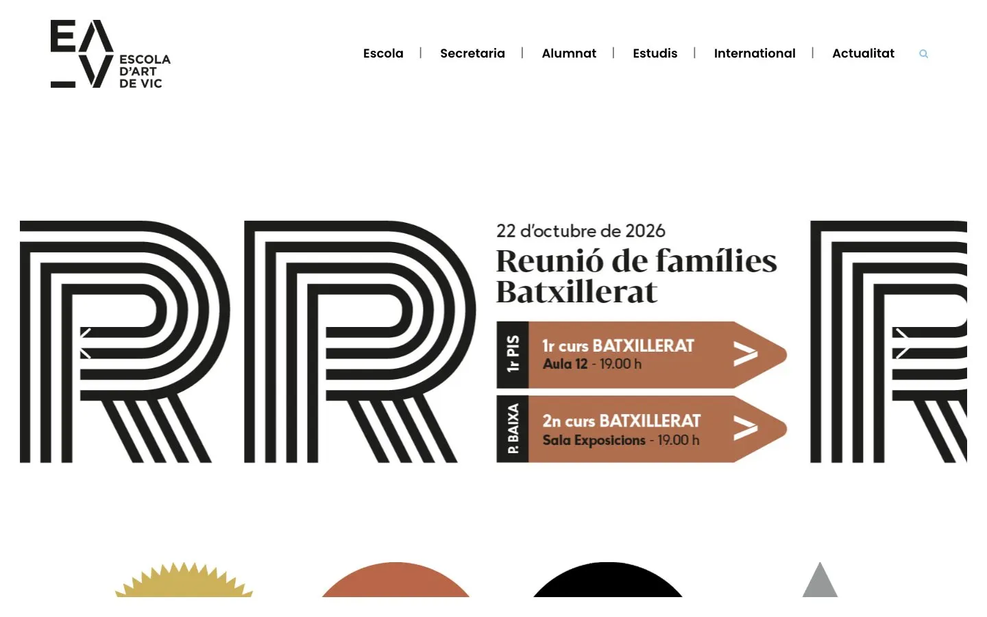 Le site de Escola d'Art de Vic