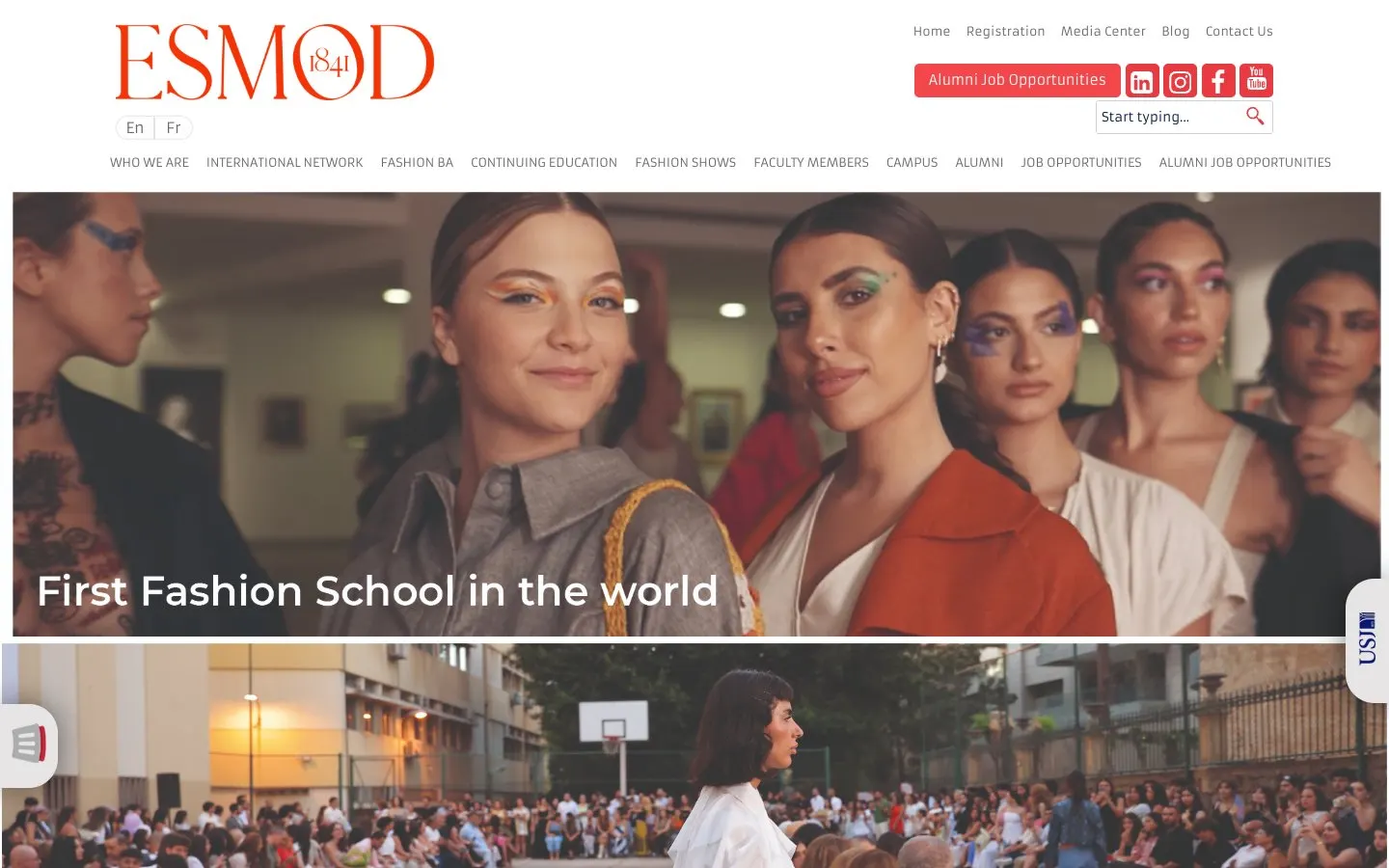 The website of ESMOD Beirut