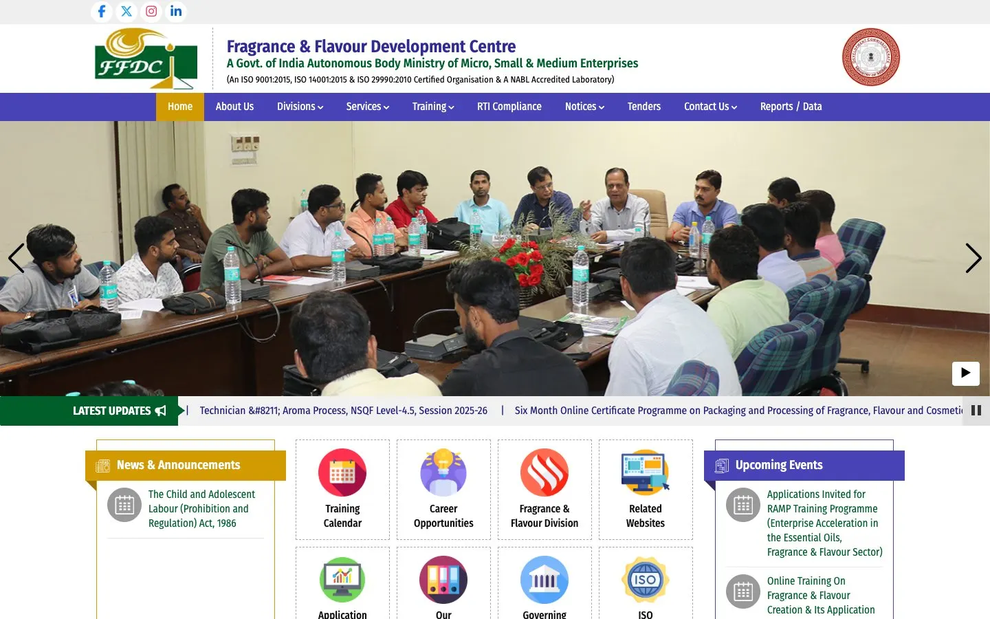 The website of FFDC Kannauj