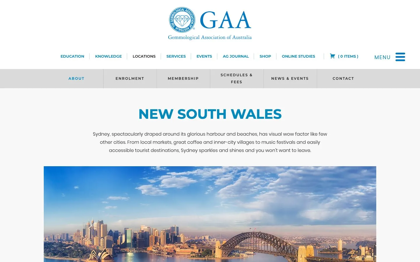 The website of Gemmological Association of Australia – NSW Division