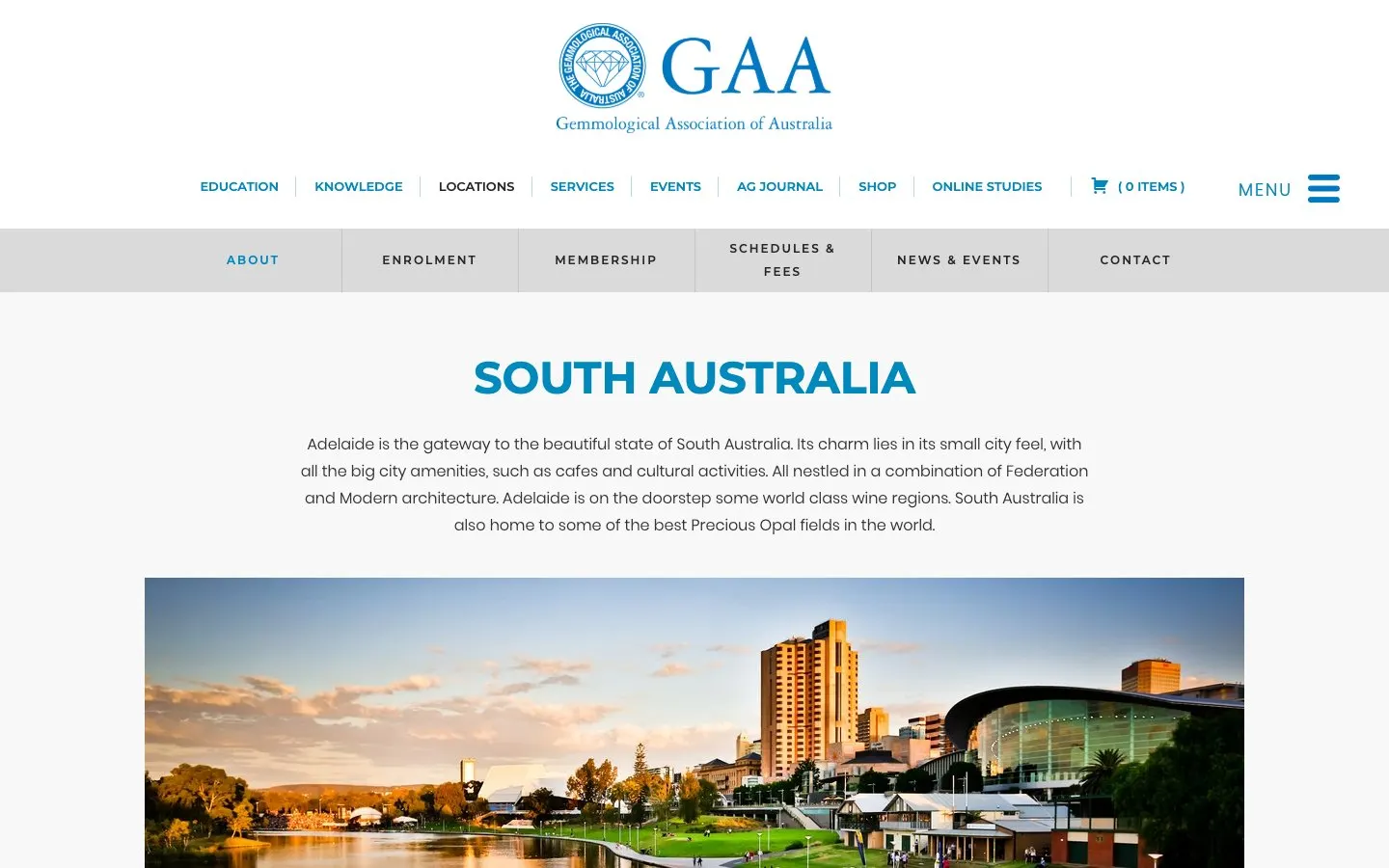 The website of Gemmological Association of Australia – South Australia Division