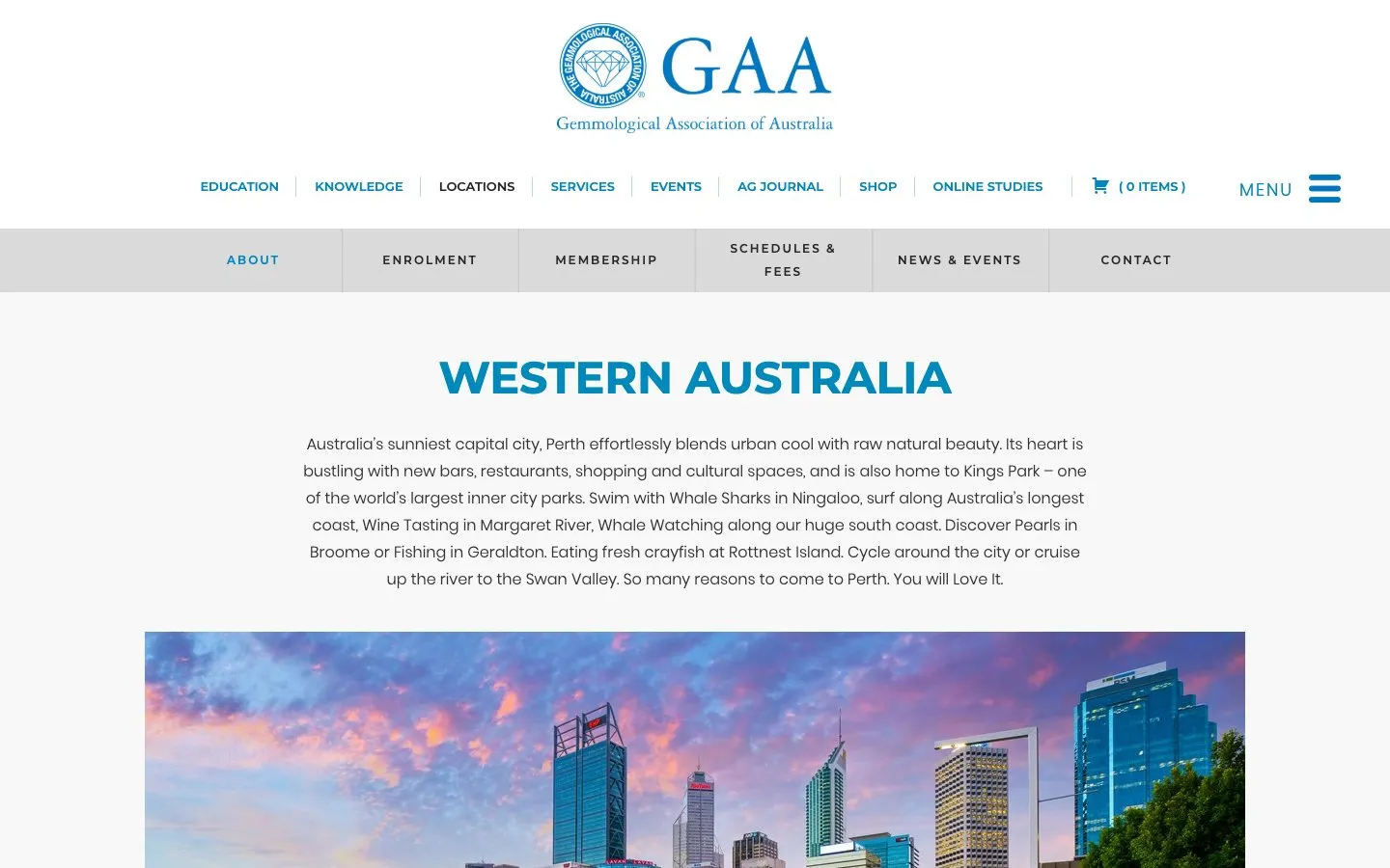 Il sito di Gemmological Association of Australia – Western Australia Division