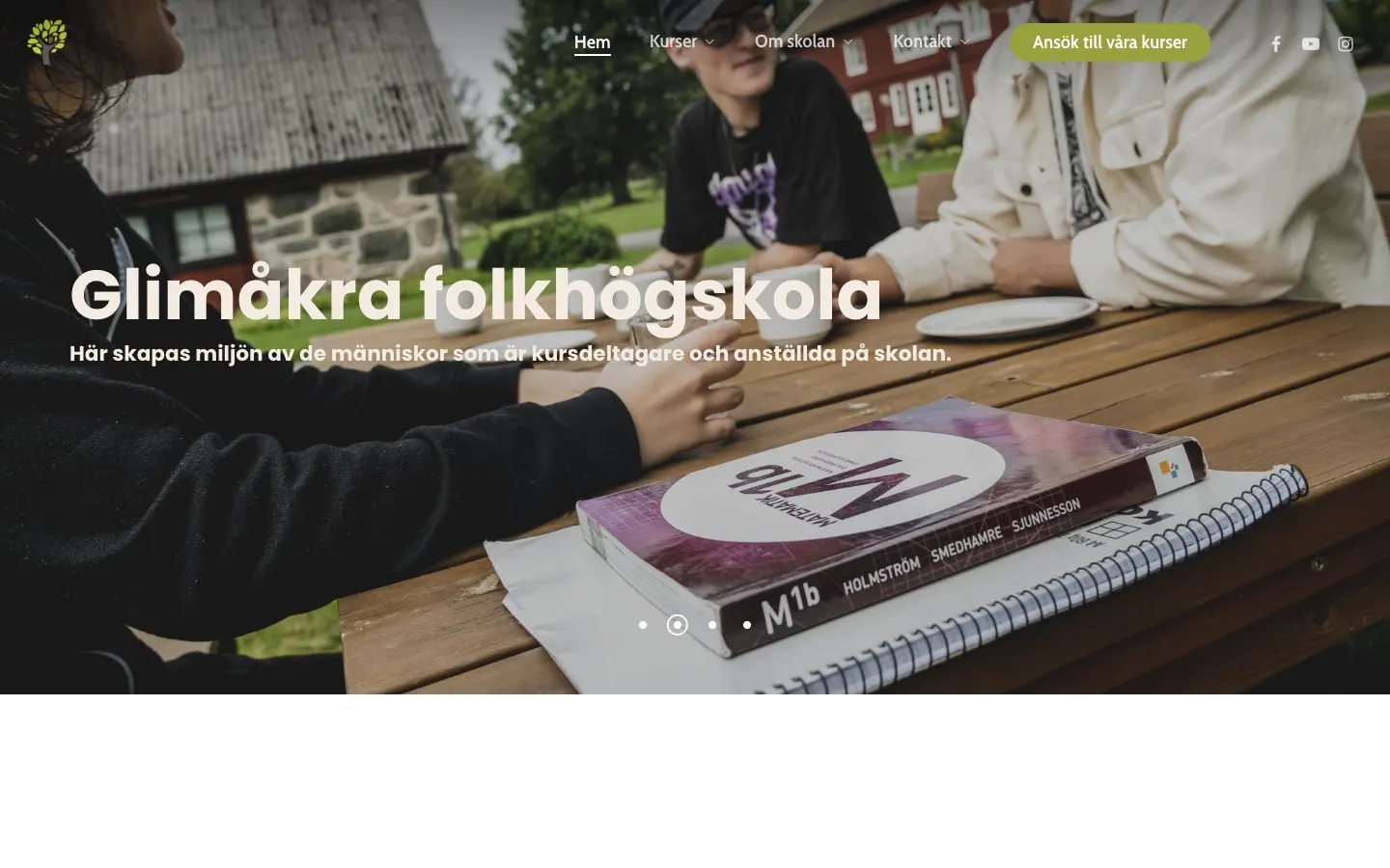 Le site de Glimåkra folkhögskola
