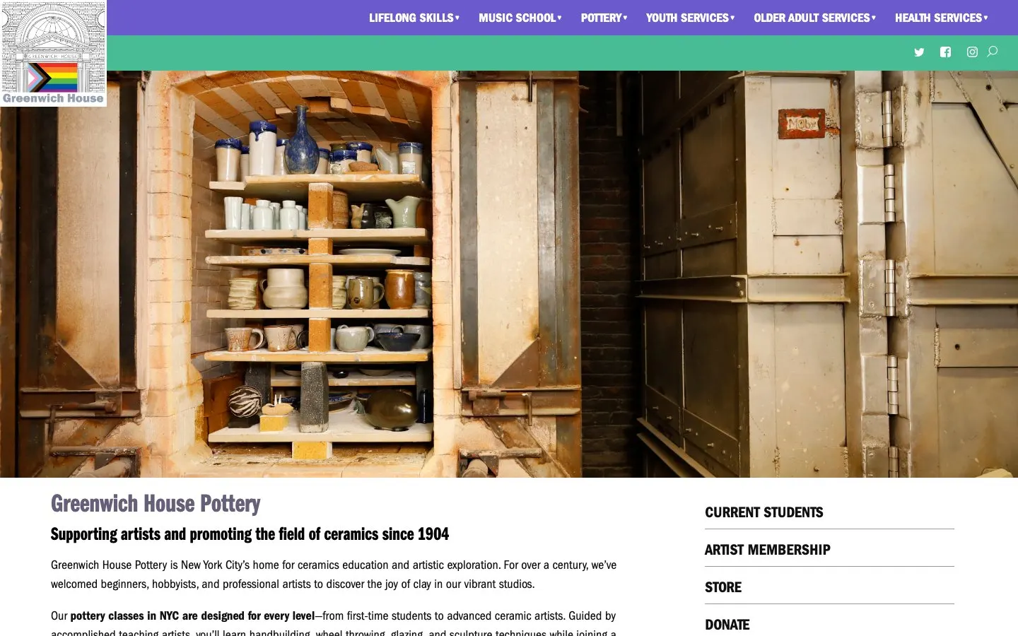 Le site de Greenwich House Pottery