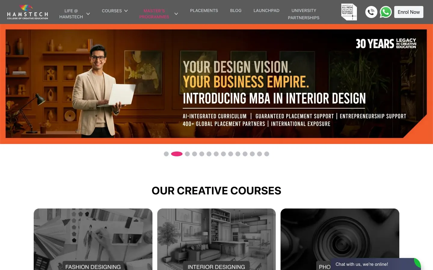 Die Website von Hamstech