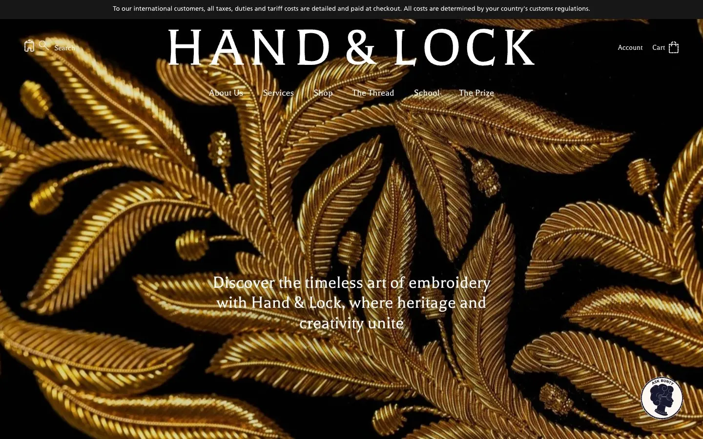 Die Website von Hand & Lock