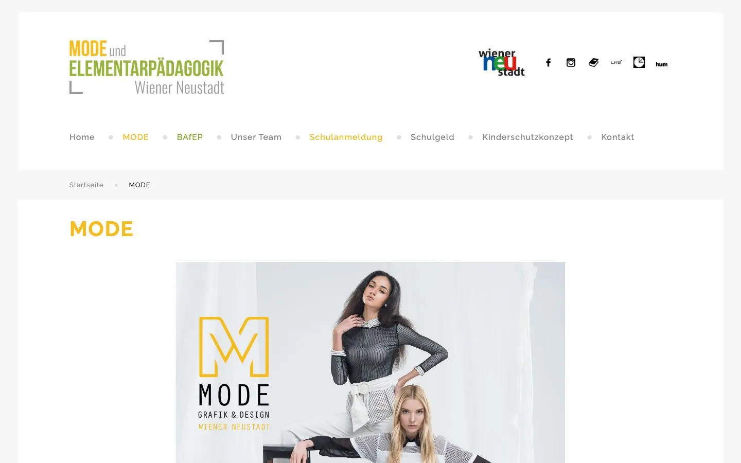 The website of HLM Wiener Neustadt