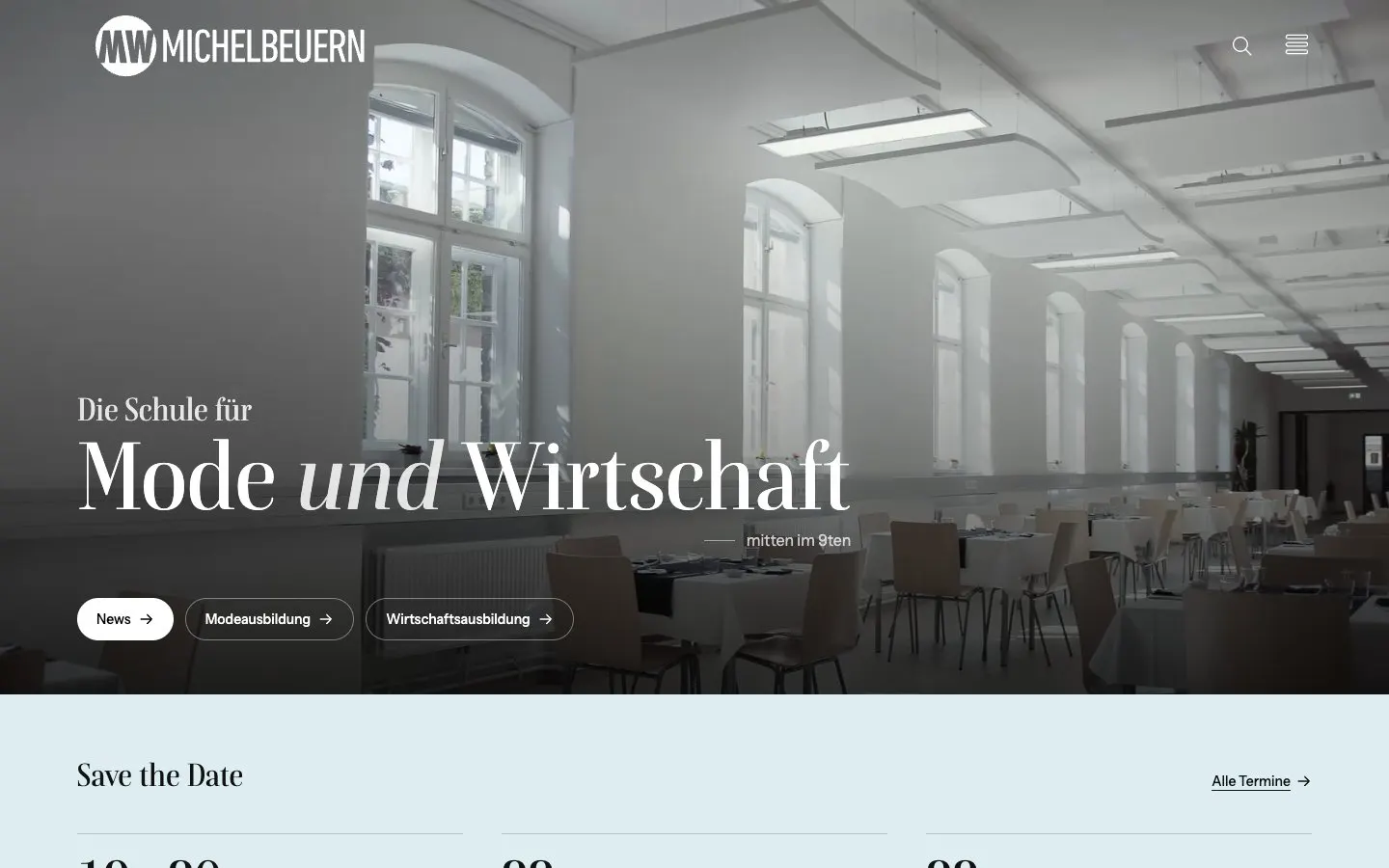 Die Website von HLMW9 Michelbeuern