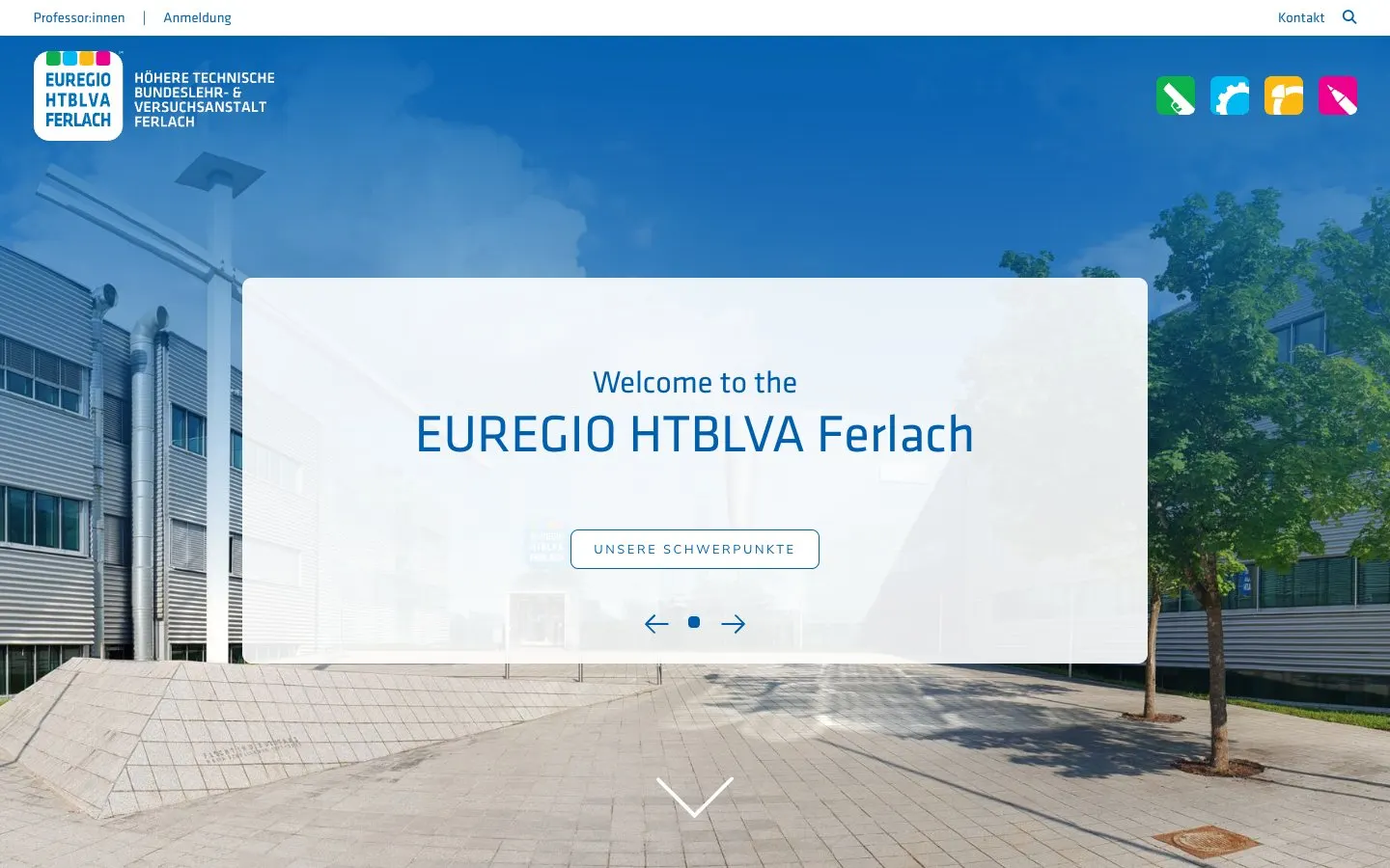 Die Website von HTL Ferlach