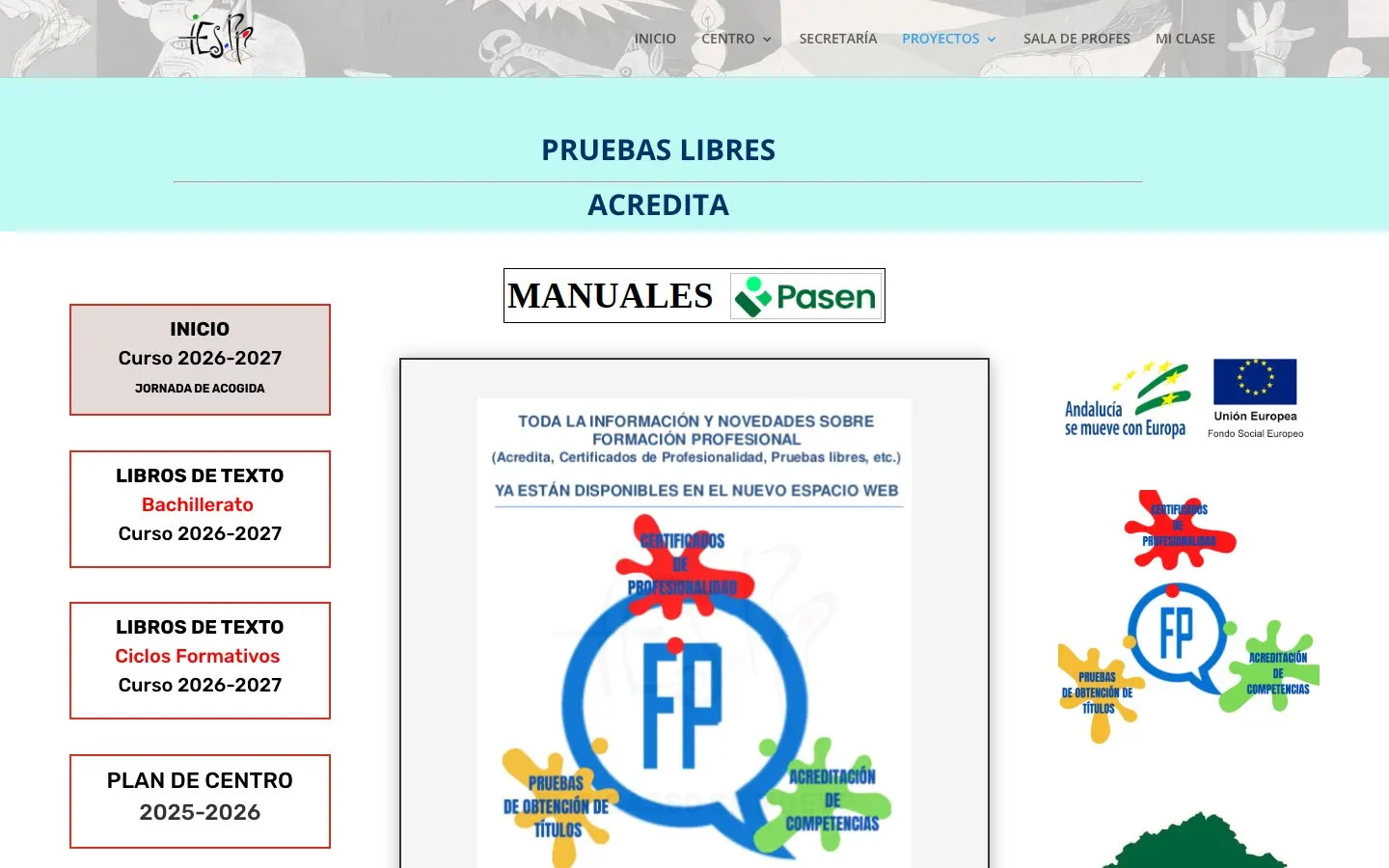 Le site de IES Pablo Picasso