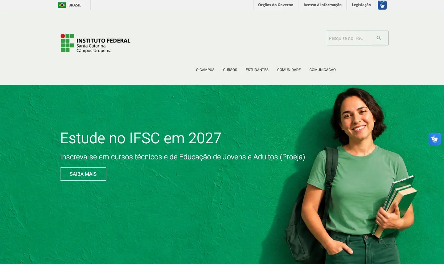 Il sito di IFSC – Câmpus Urupema