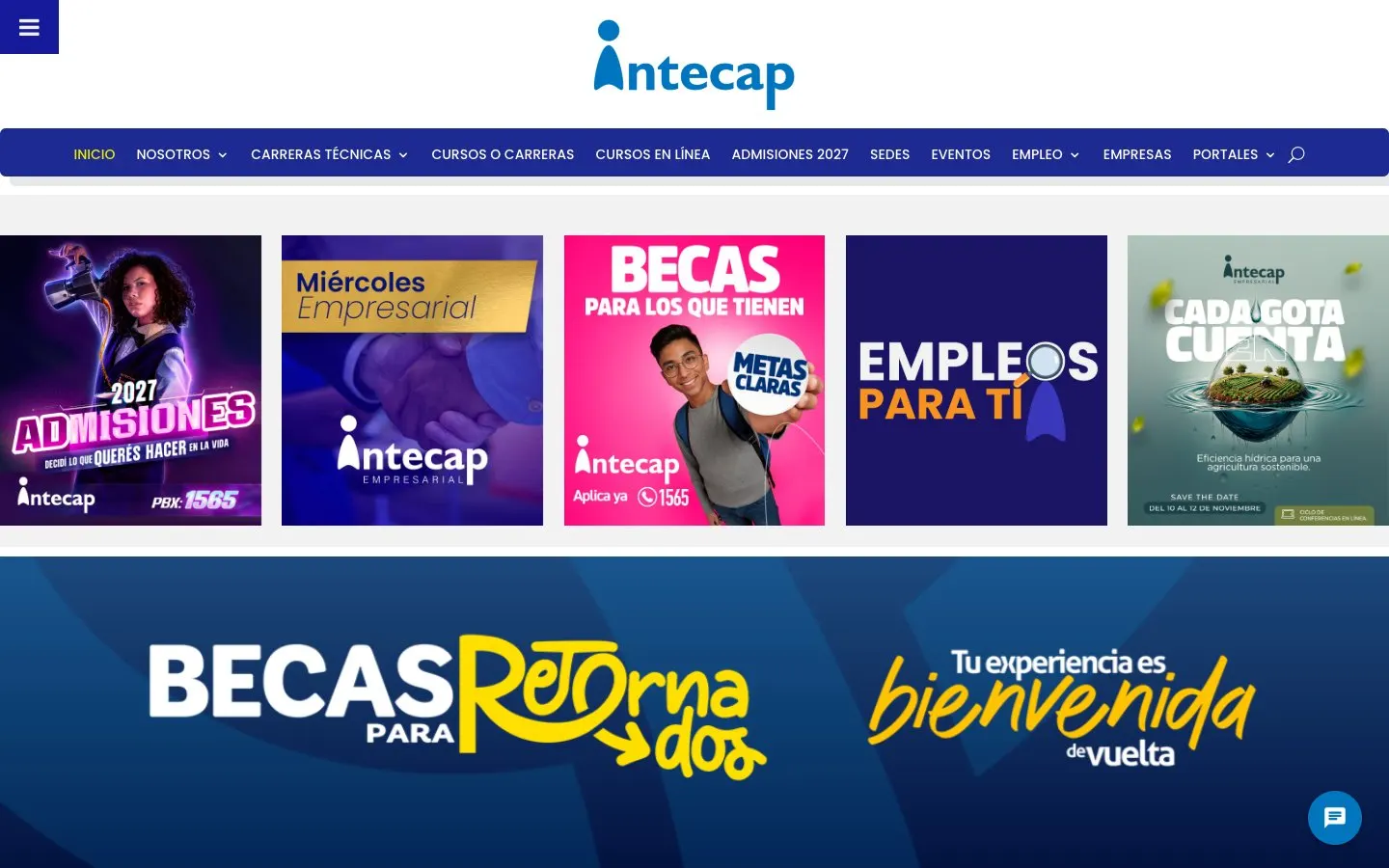 The website of INTECAP