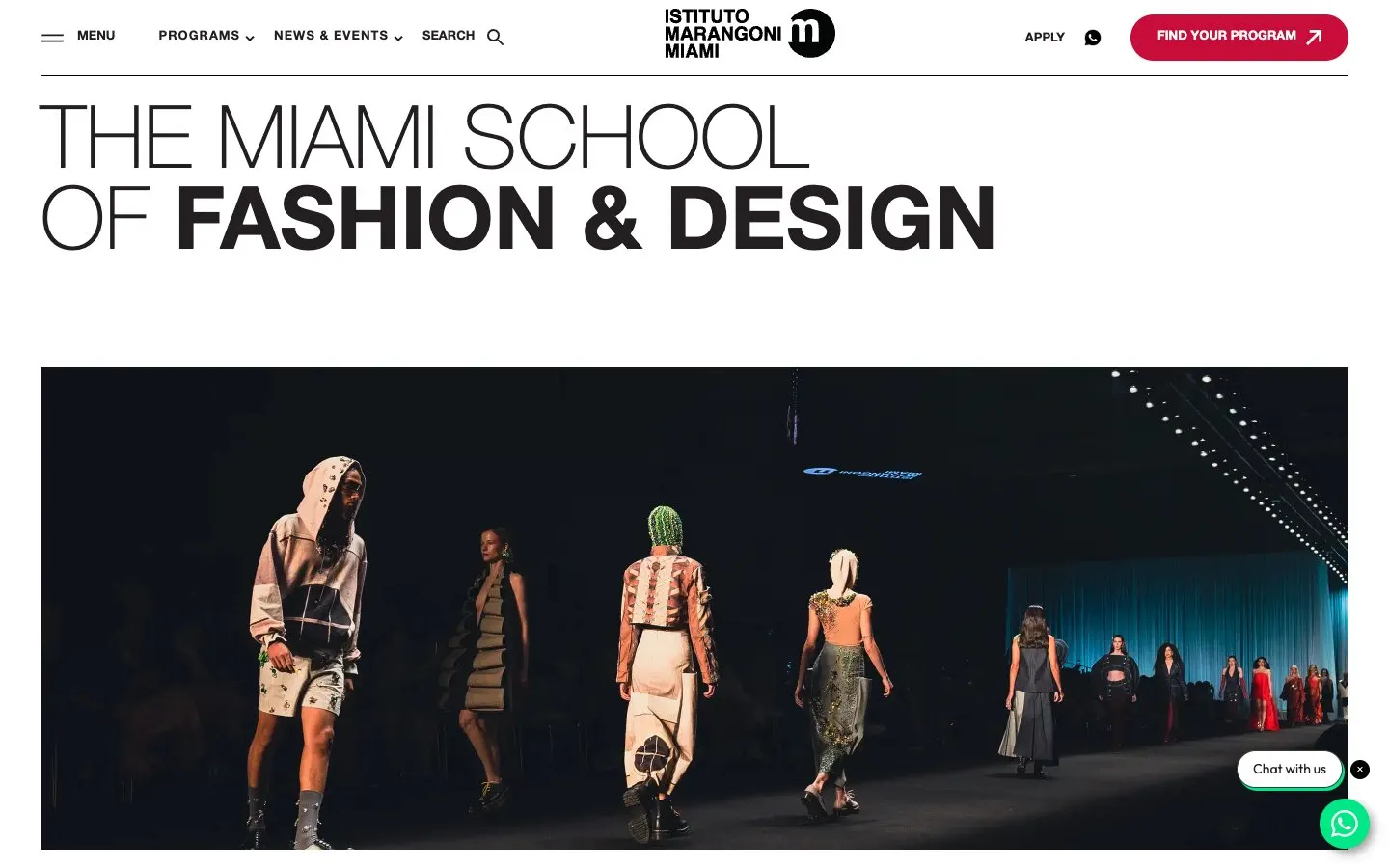 Le site de Istituto Marangoni Miami