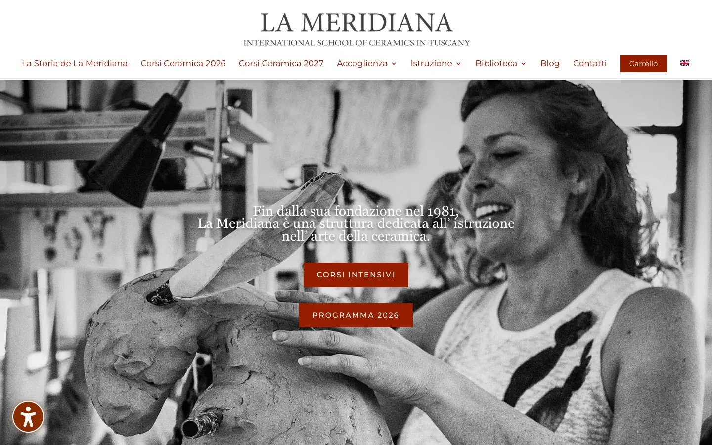 The website of La Meridiana