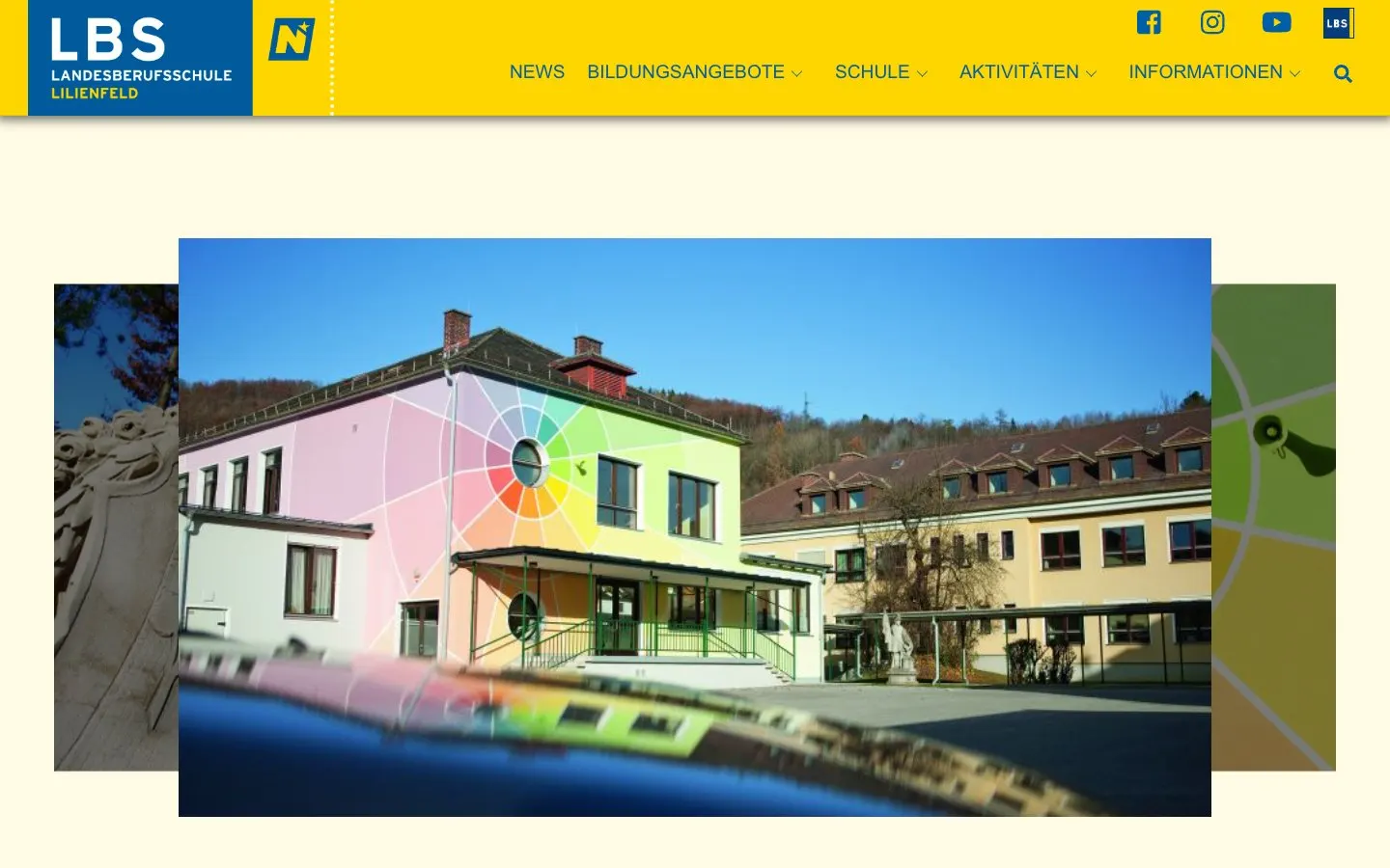 The website of Landesberufsschule Lilienfeld