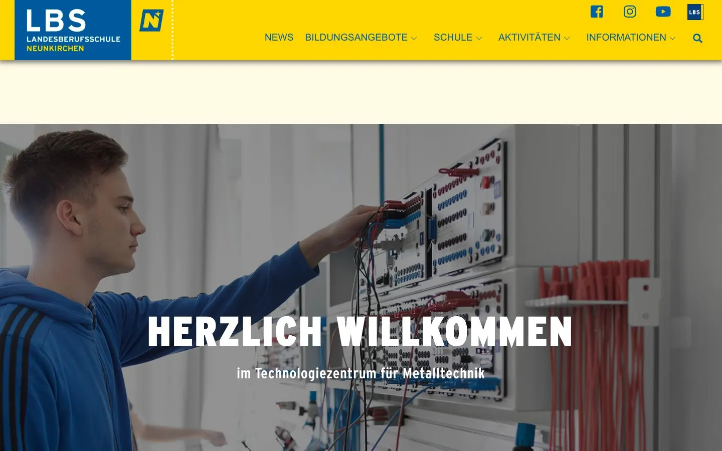 Die Website von Landesberufsschule Neunkirchen