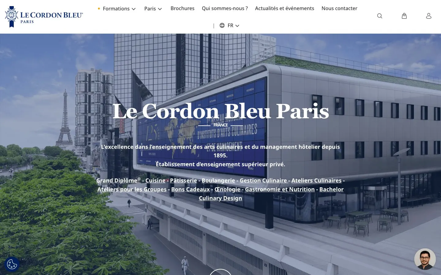 Le site de Le Cordon Bleu Paris