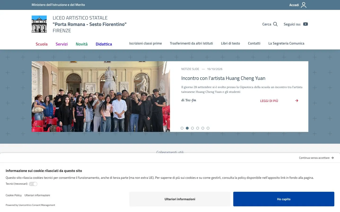 Die Website von Liceo Artistico di Porta Romana e Sesto Fiorentino
