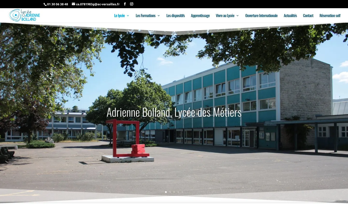 Lycée Adrienne Bolland 的网站