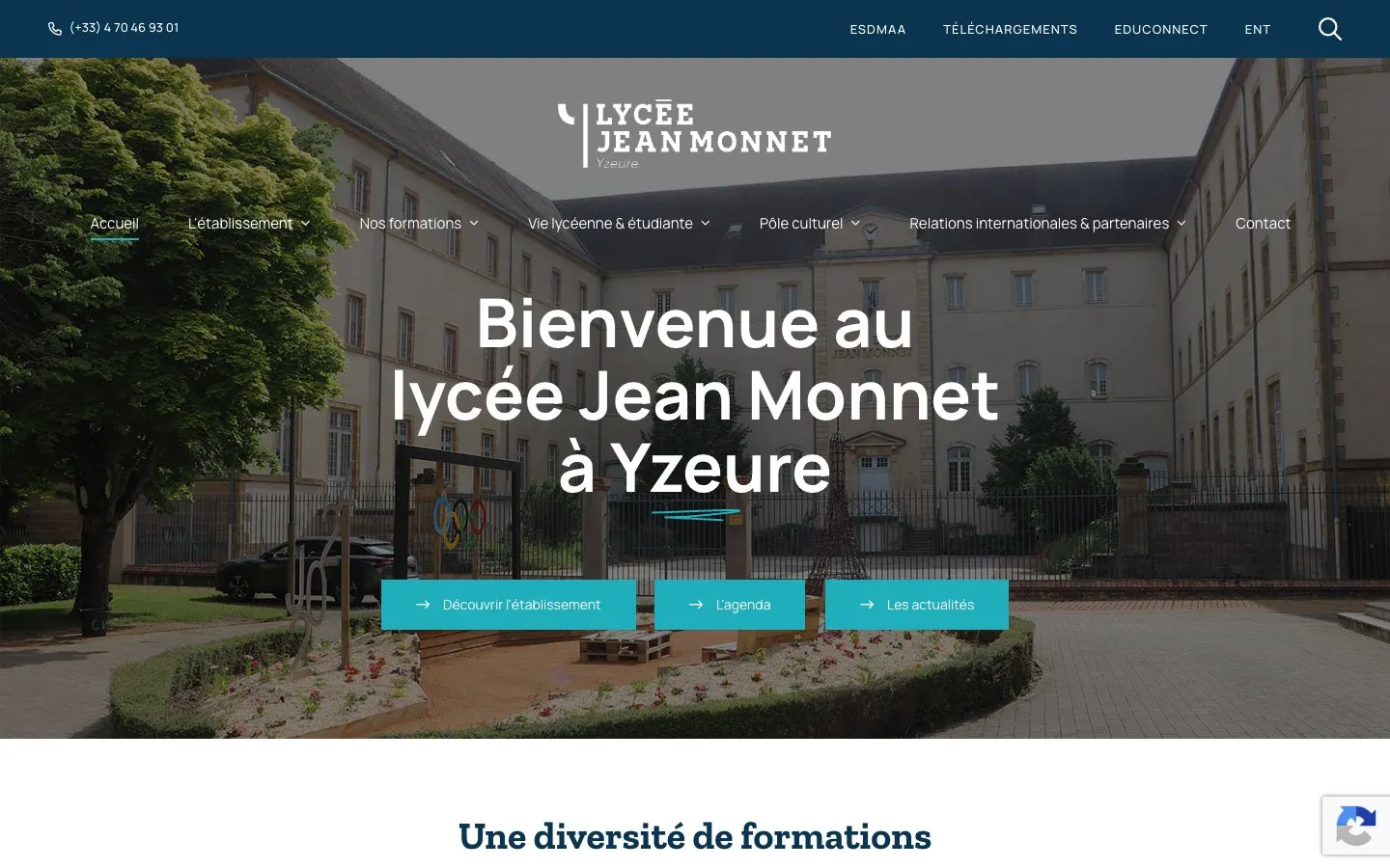 Il sito di Lycée Jean Monnet