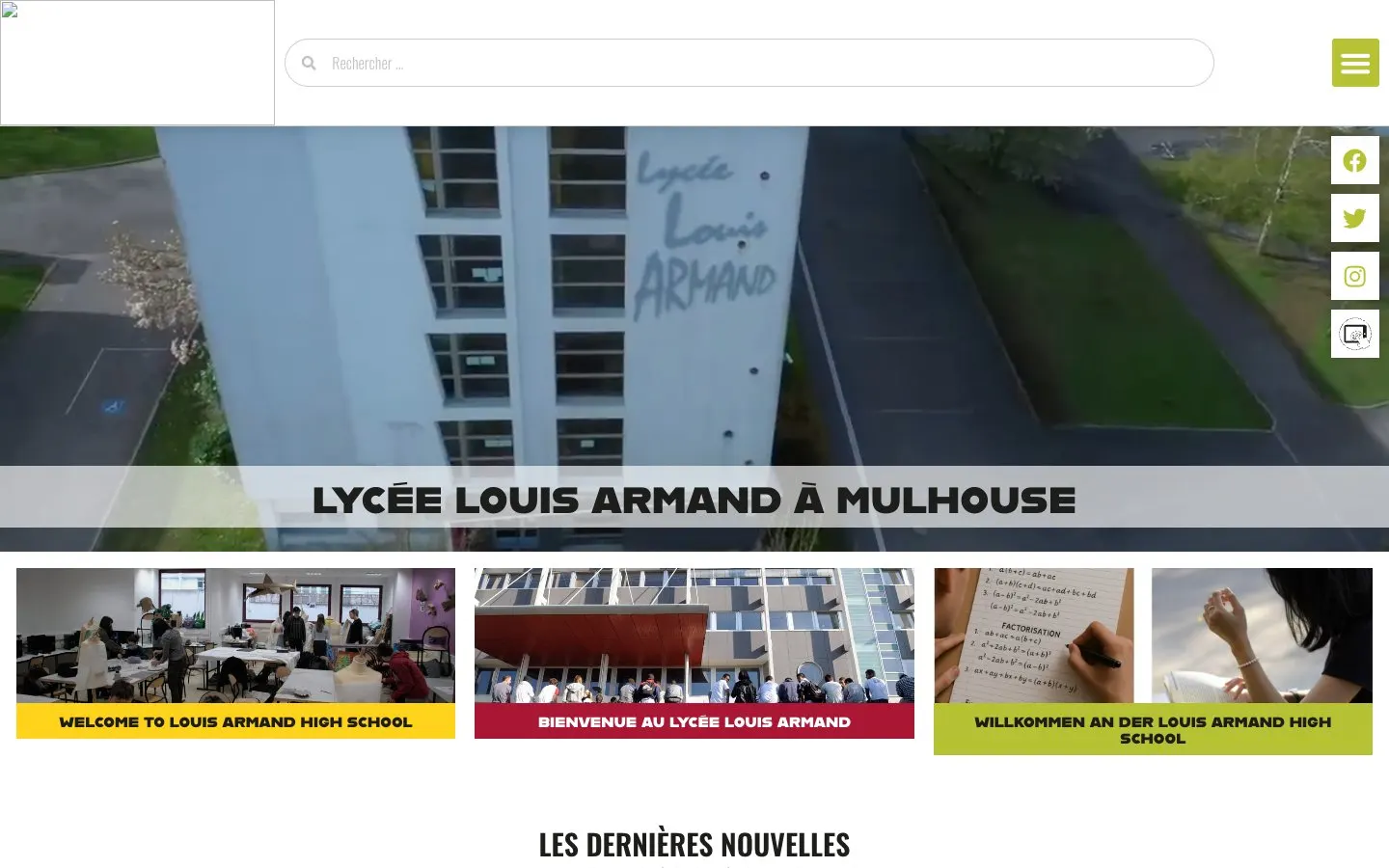 Il sito di Lycée Louis Armand