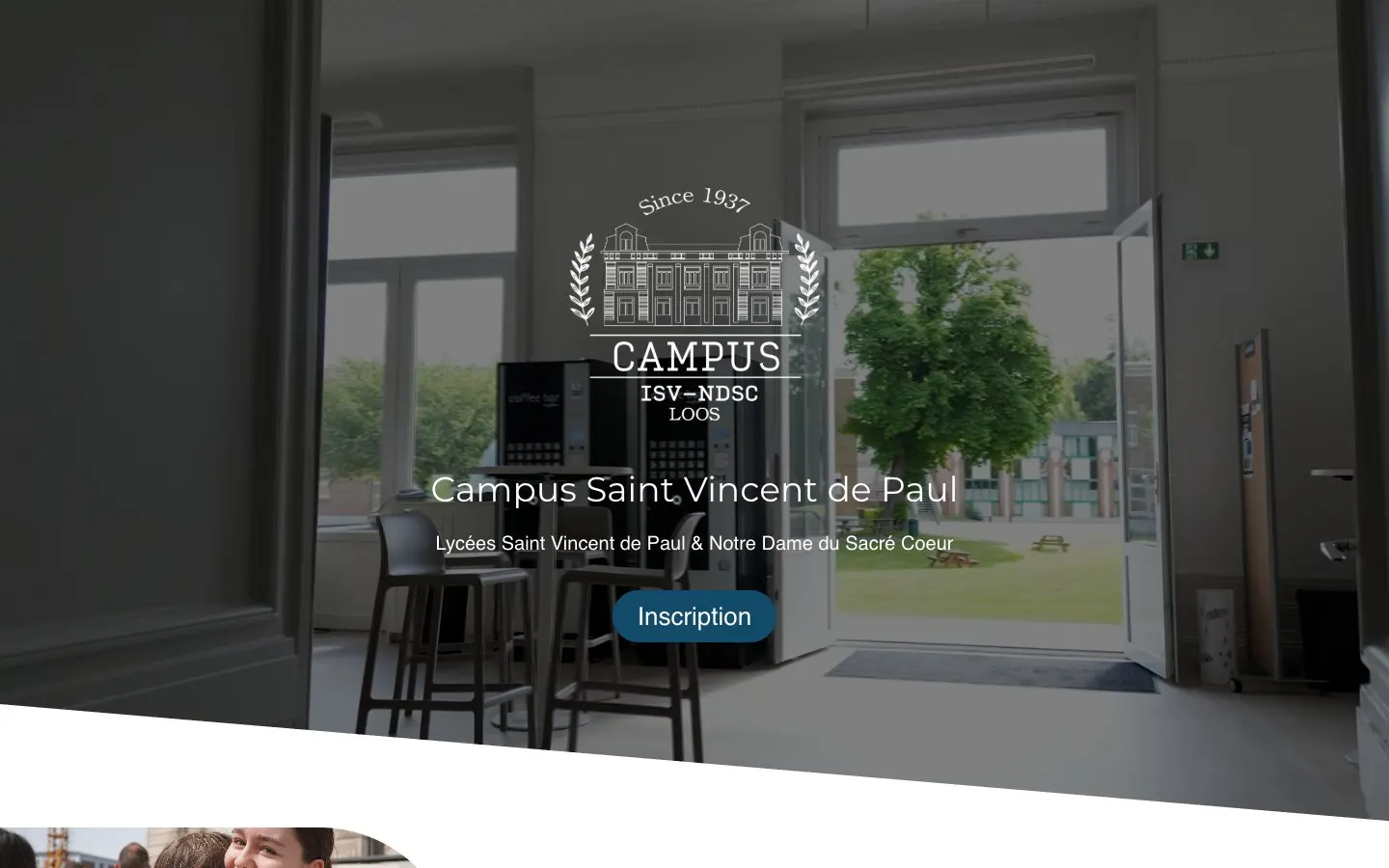 The website of Lycée Notre-Dame du Sacré-Cœur – Campus Saint Vincent de Paul