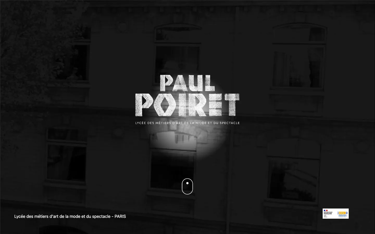 The website of Lycée Paul Poiret