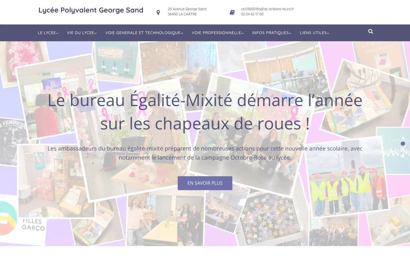 Il sito di Lycée polyvalent George Sand