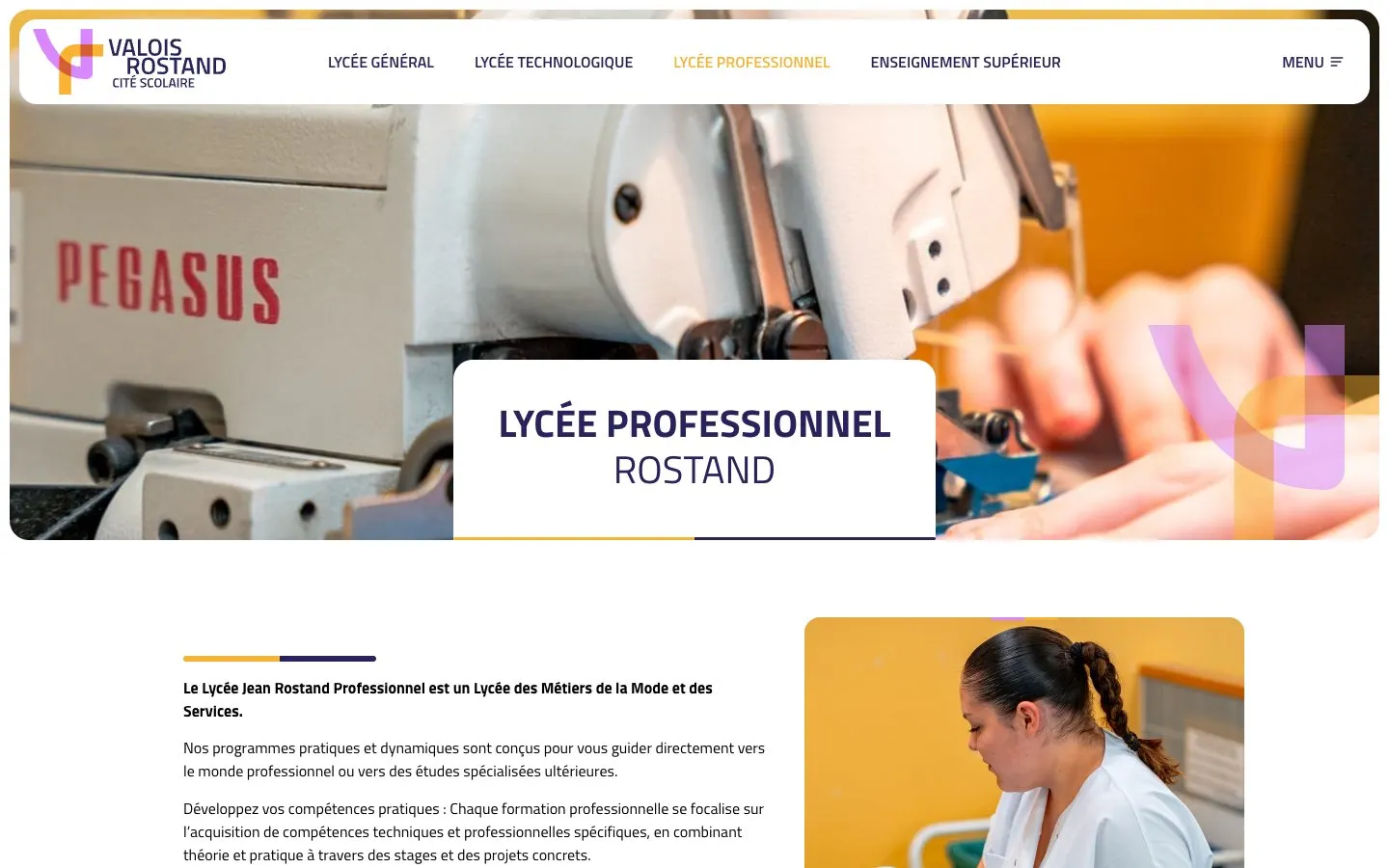 Le site de Lycée professionnel Jean Rostand