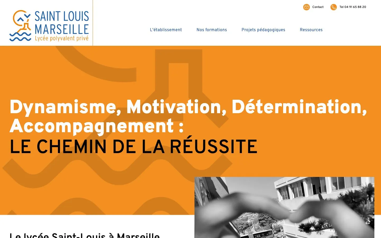 Die Website von Lycée Saint-Louis Marseille