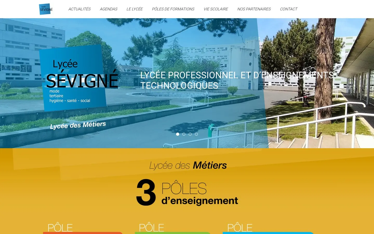Il sito di Lycée Sévigné