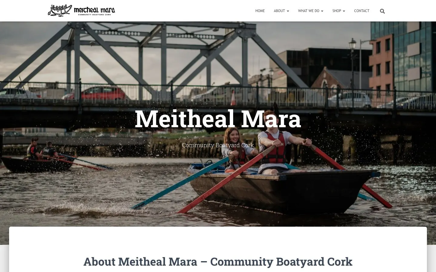 Die Website von Meitheal Mara
