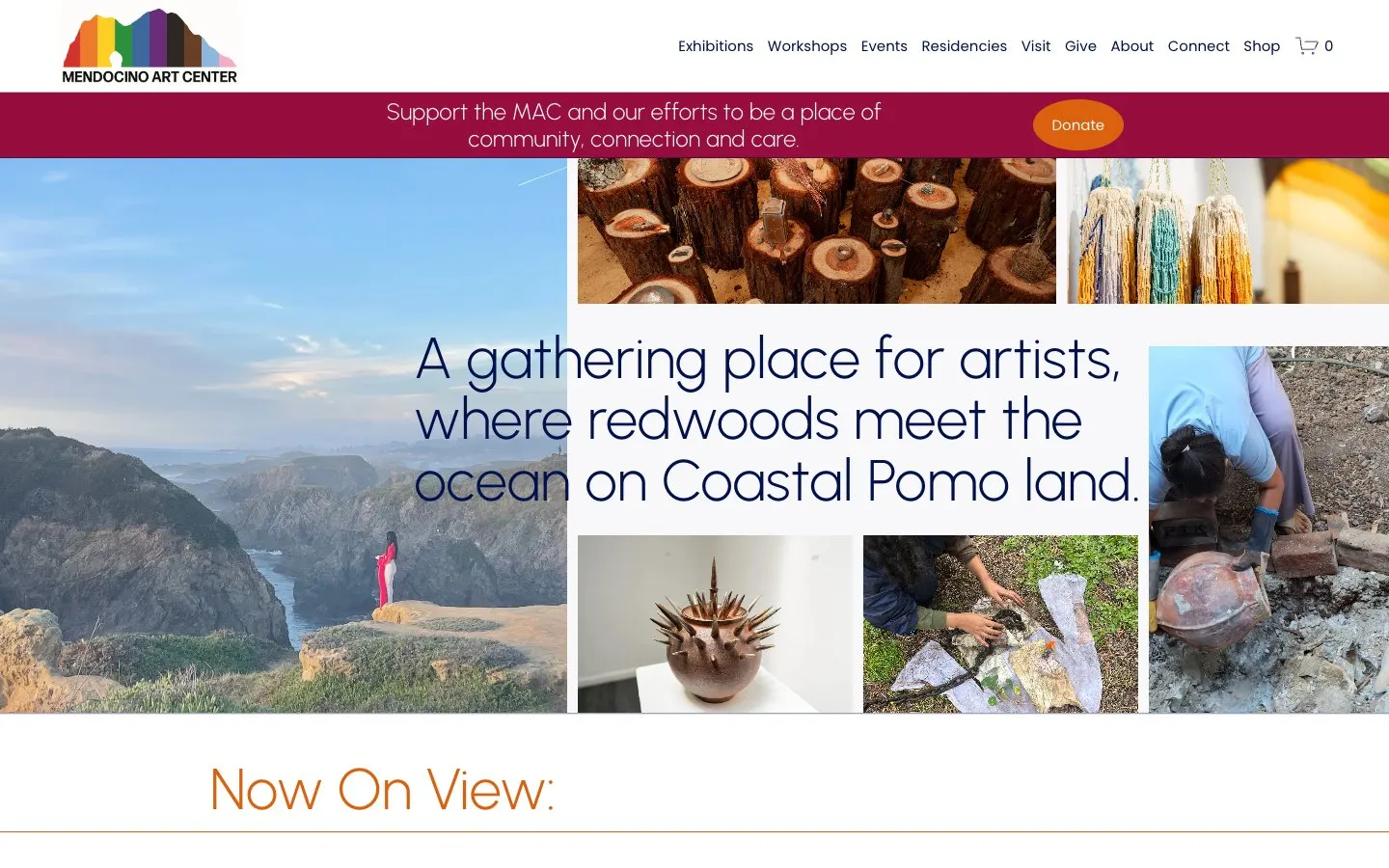 Il sito di Mendocino Art Center