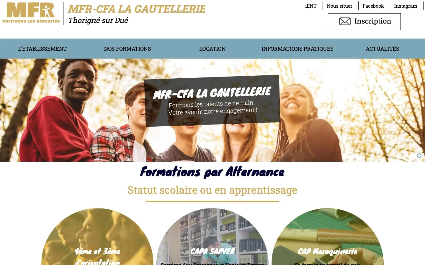 Il sito di MFR-CFA La Gautellerie