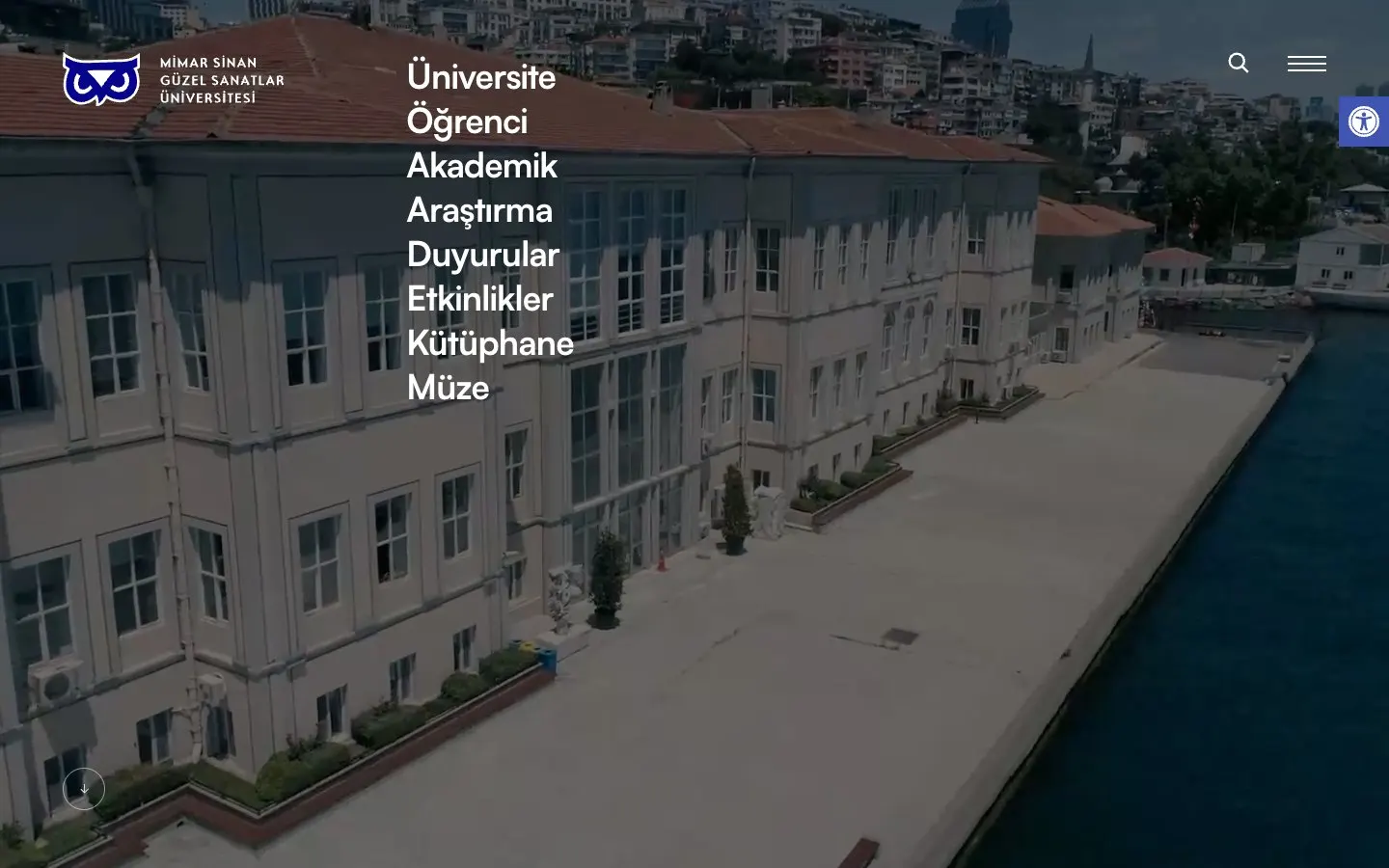 Le site de Mimar Sinan Fine Arts University