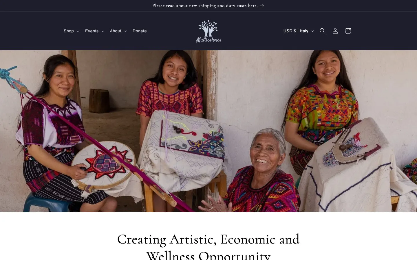The website of Multicolores