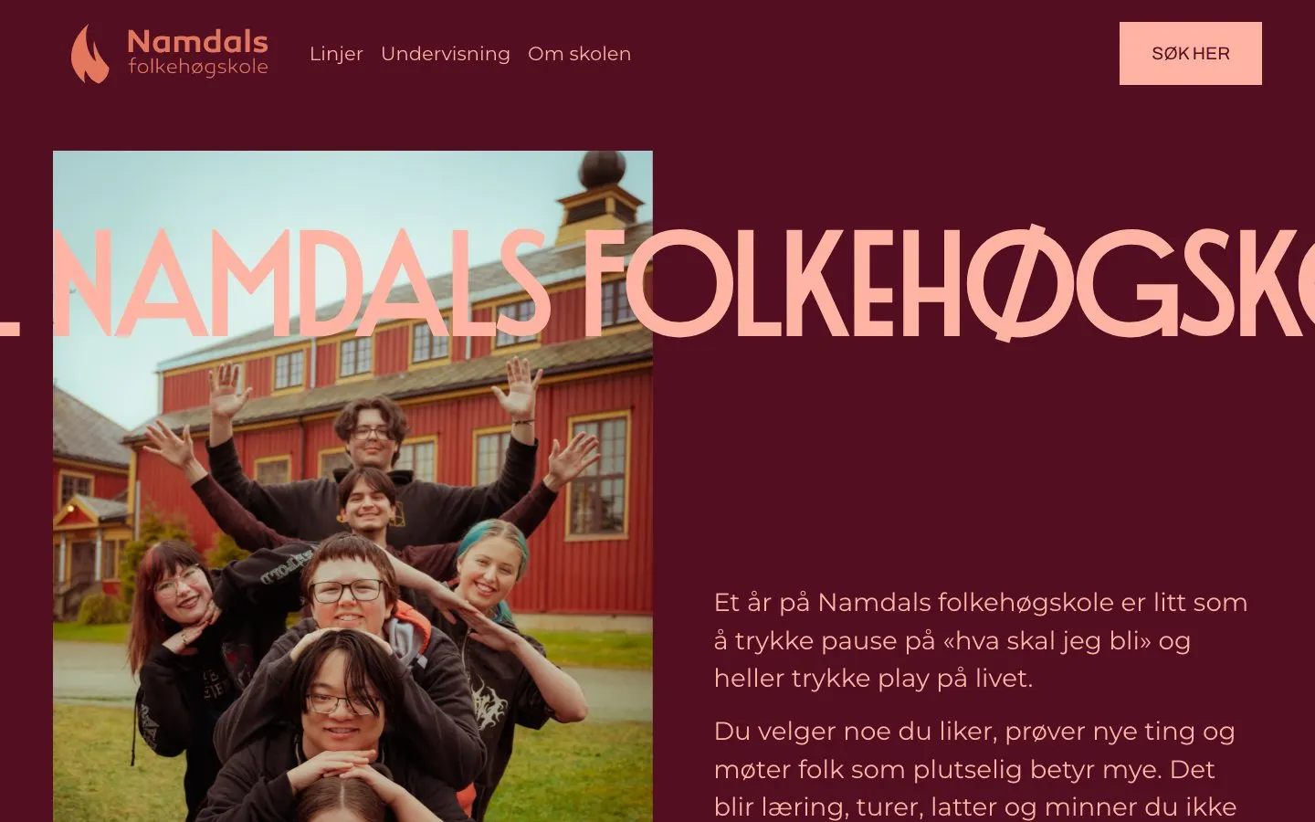 Il sito di Namdals folkehøgskole