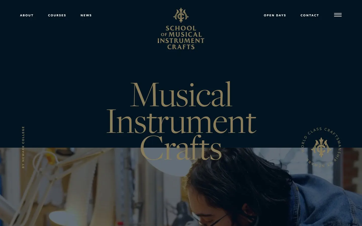 Die Website von Newark School of Violin Making