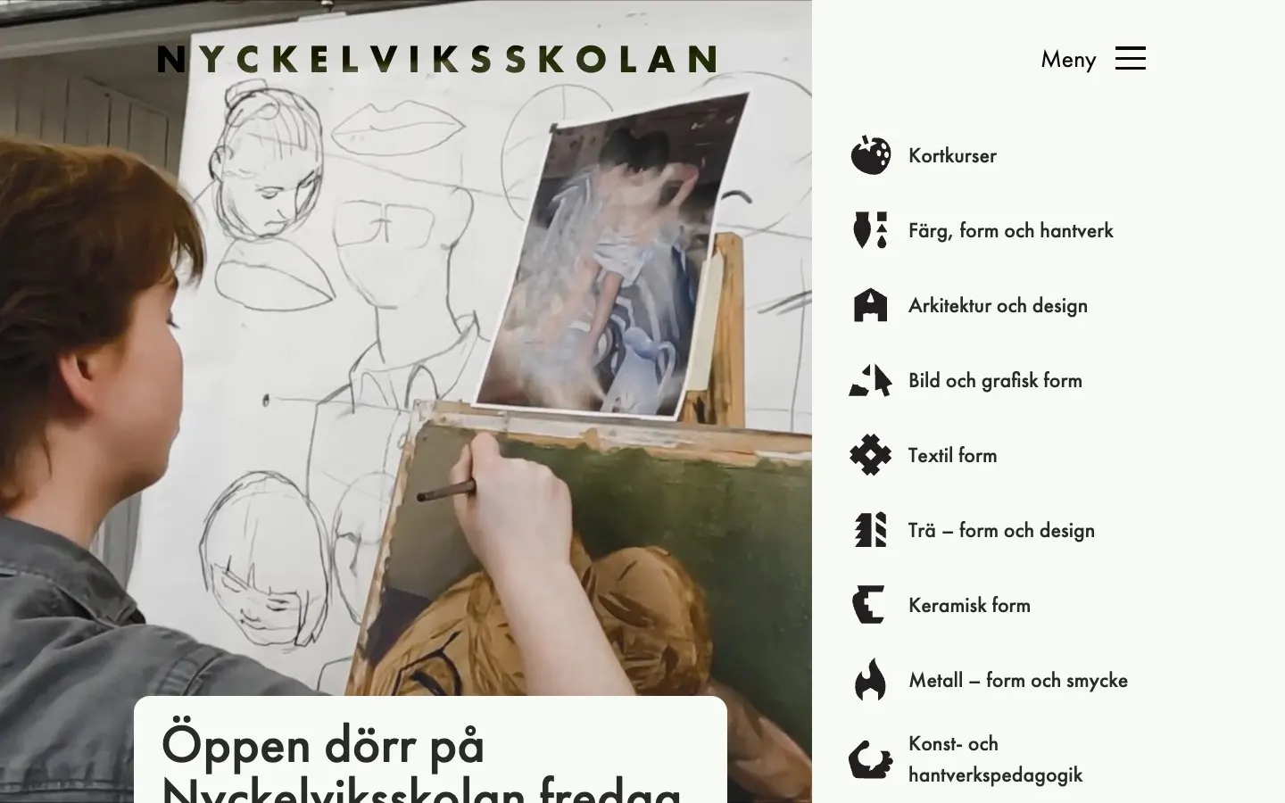 Die Website von Nyckelviksskolan