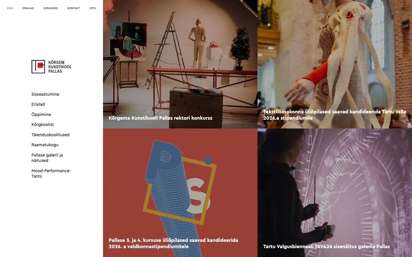 The website of Pallas University of Applied Sciences
