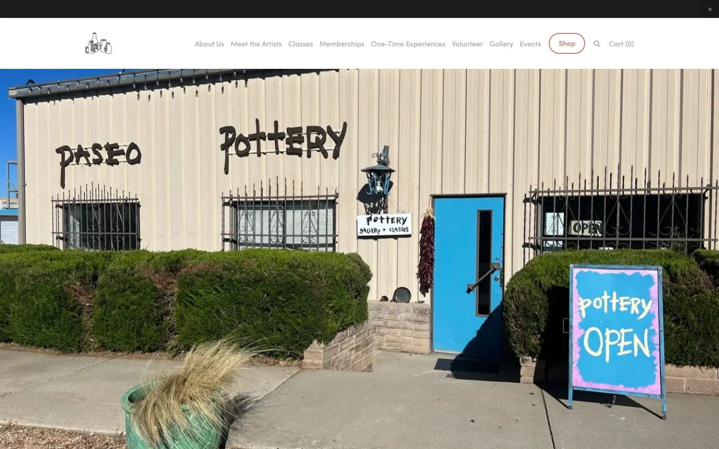 Il sito di Paseo Pottery