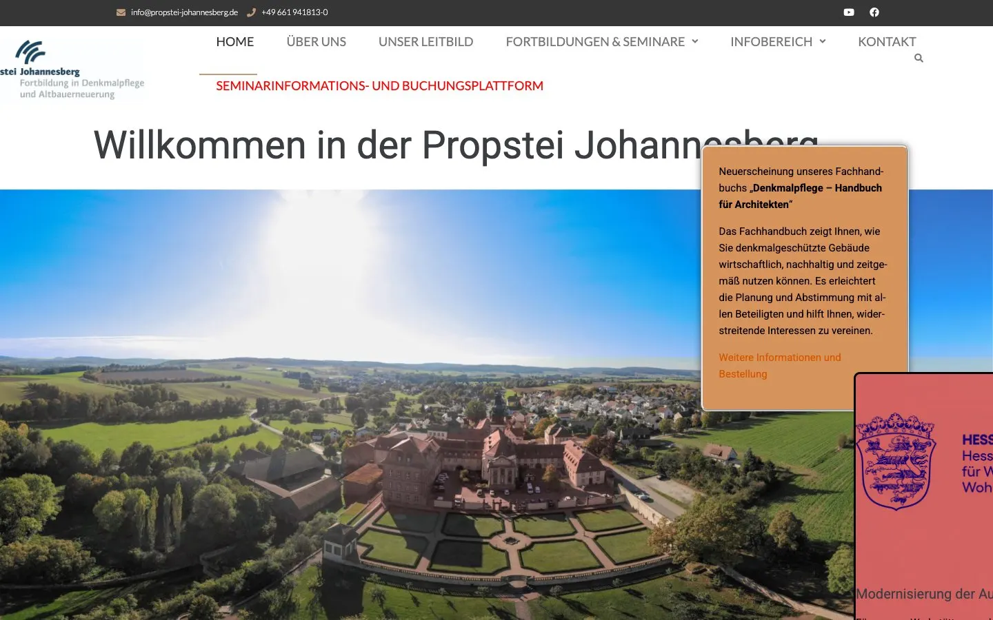 The website of Propstei Johannesberg