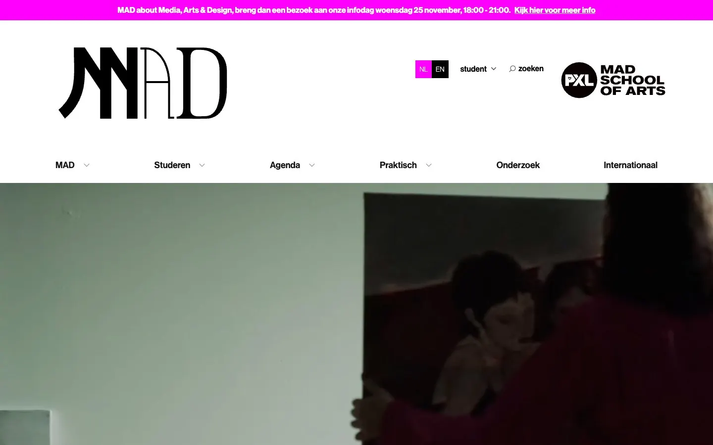 Le site de PXL-MAD School of Arts
