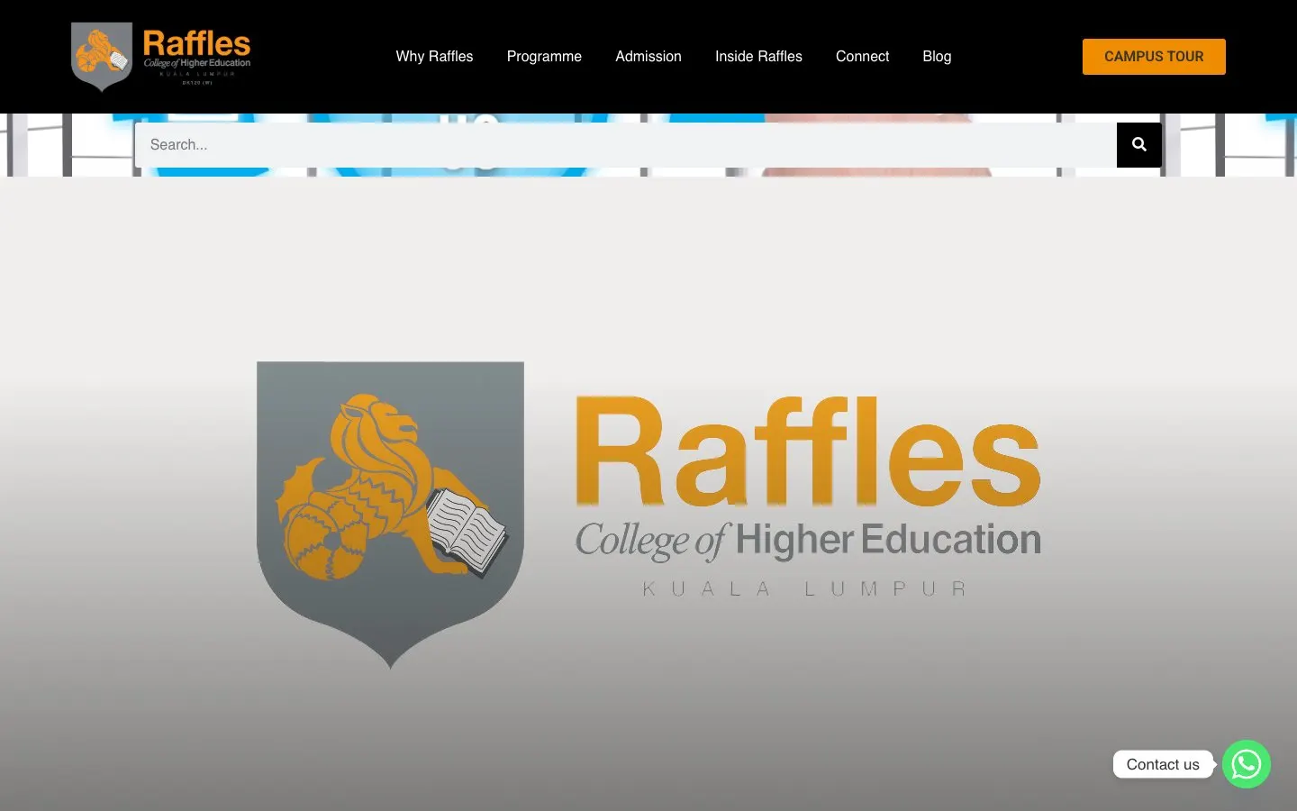 Die Website von Raffles Kuala Lumpur