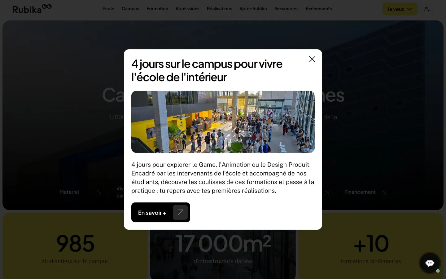 The website of Rubika Valenciennes