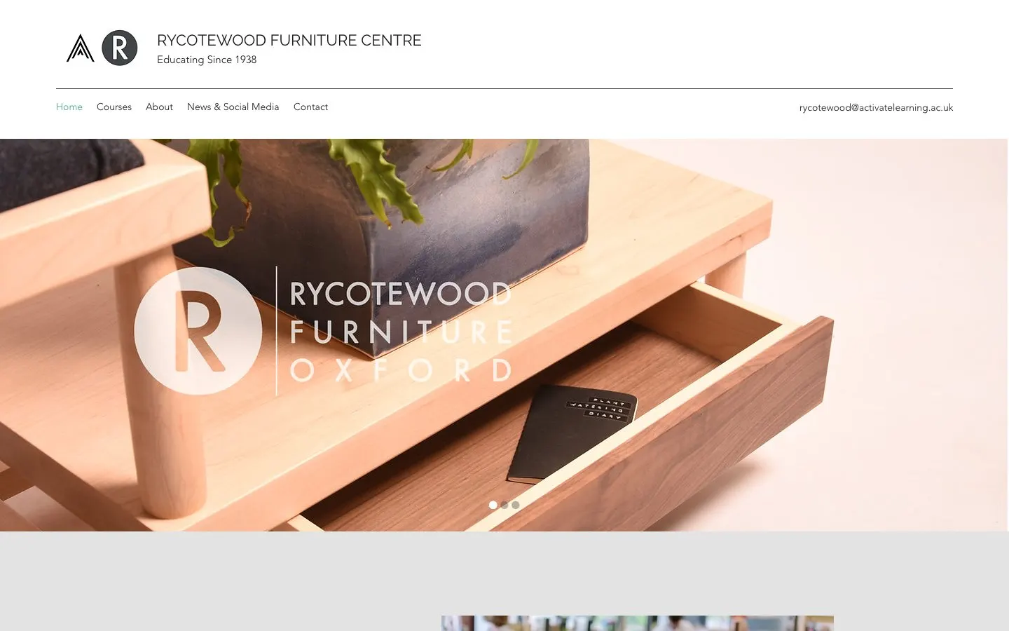 Le site de Rycotewood Furniture Centre