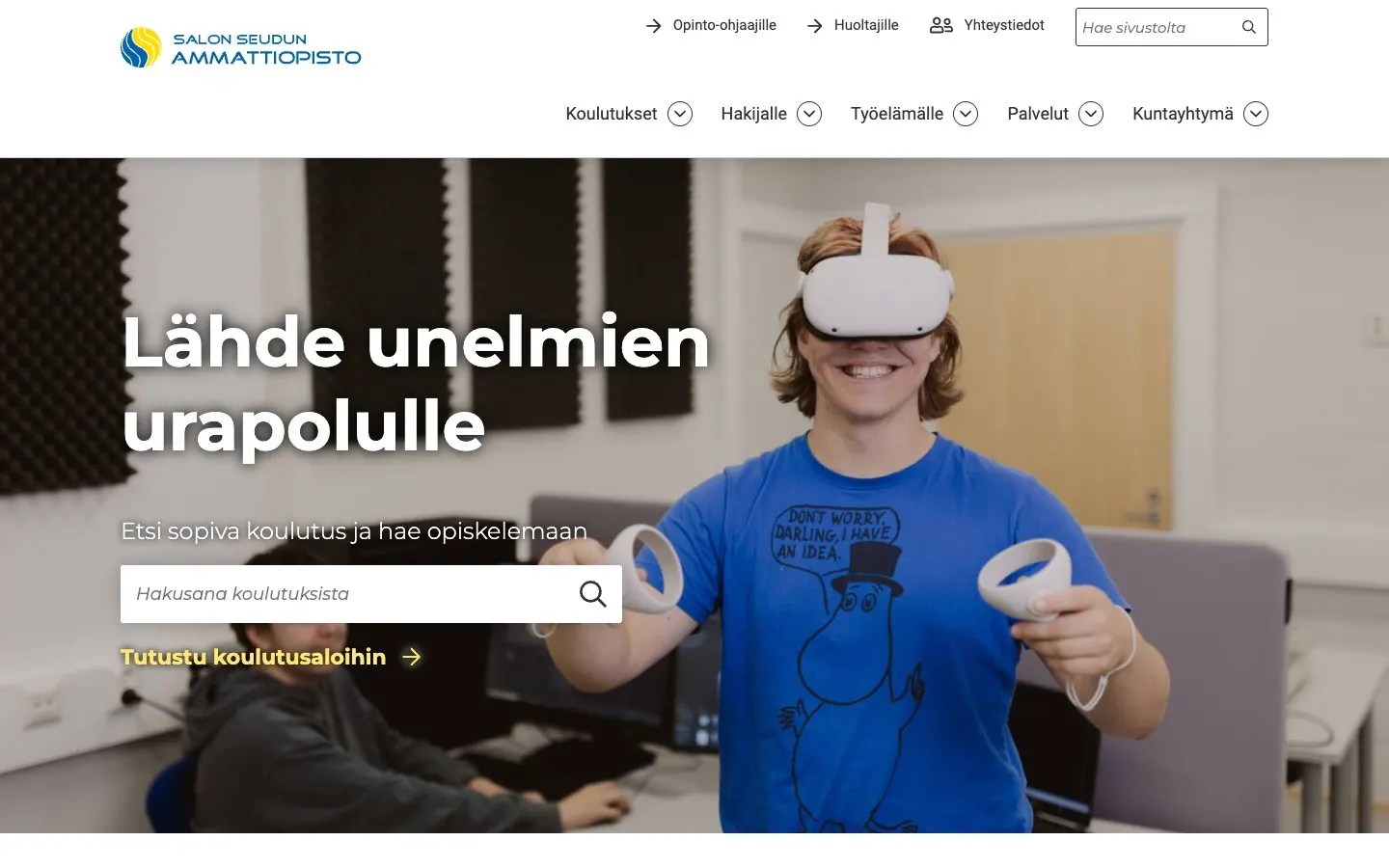 The website of Salon seudun ammattiopisto