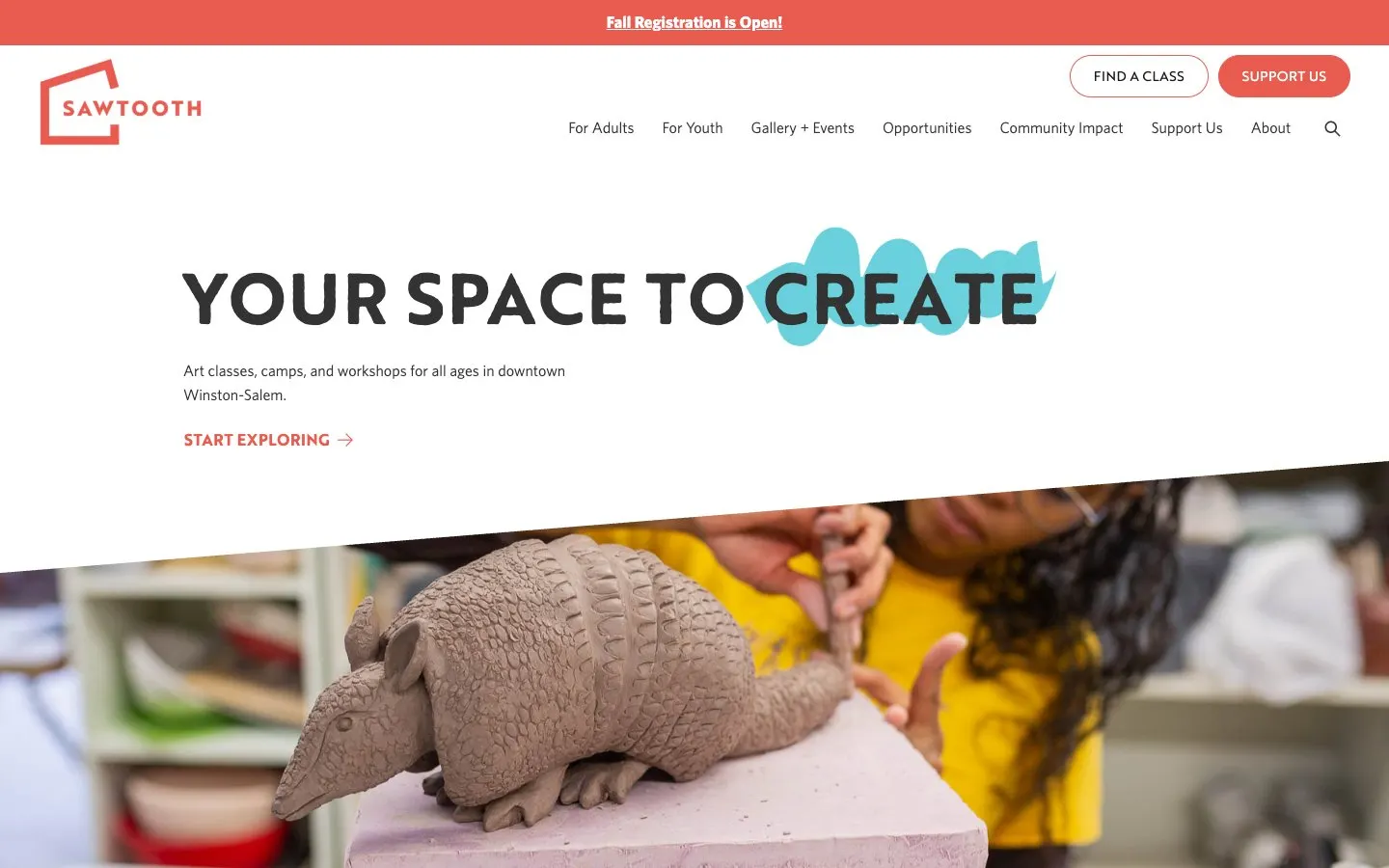 Il sito di Sawtooth School for Visual Art